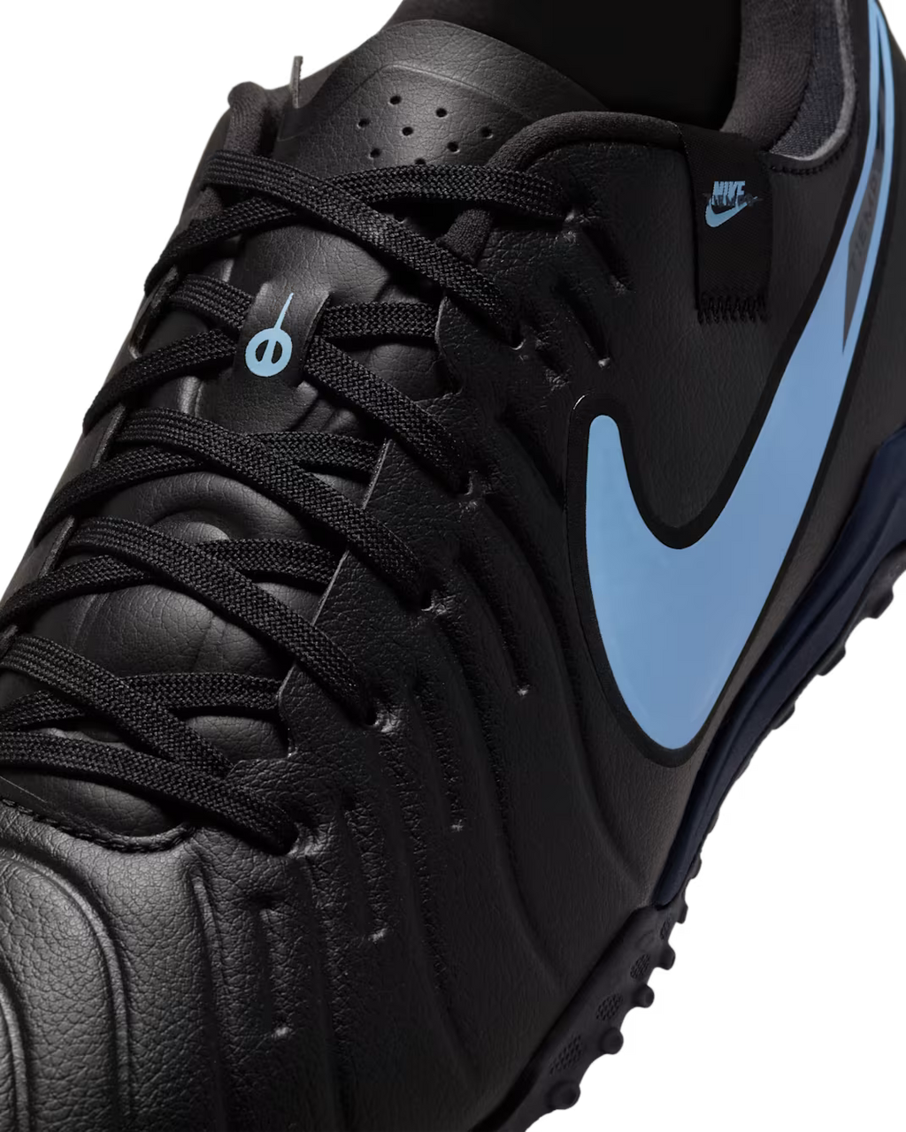 Nike Tiempo Legend 10 Academy Turf Low-Top Football Shoes ( Black/Black )