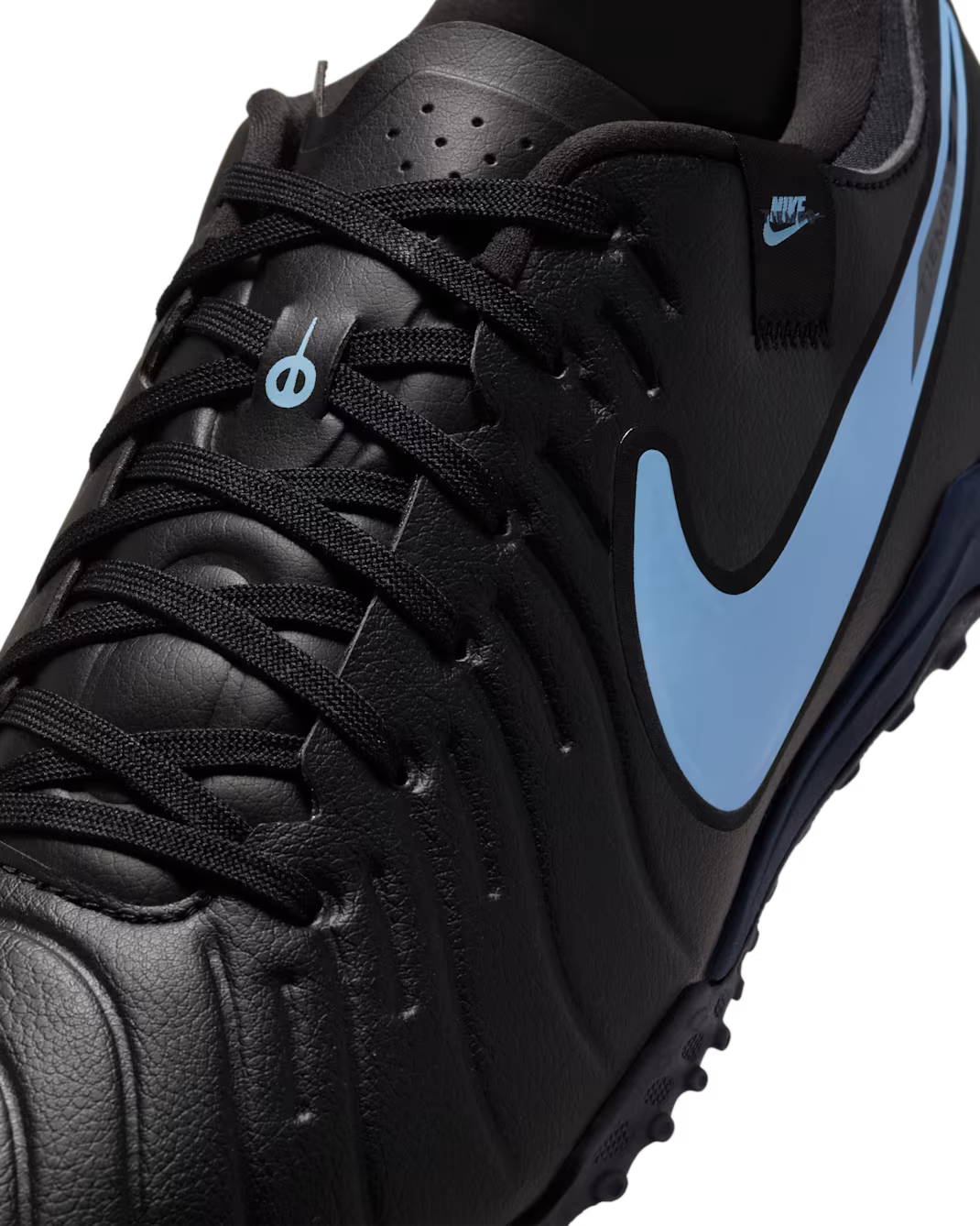 Nike Tiempo Legend 10 Academy Turf Low-Top Football Shoes ( Black/Black )