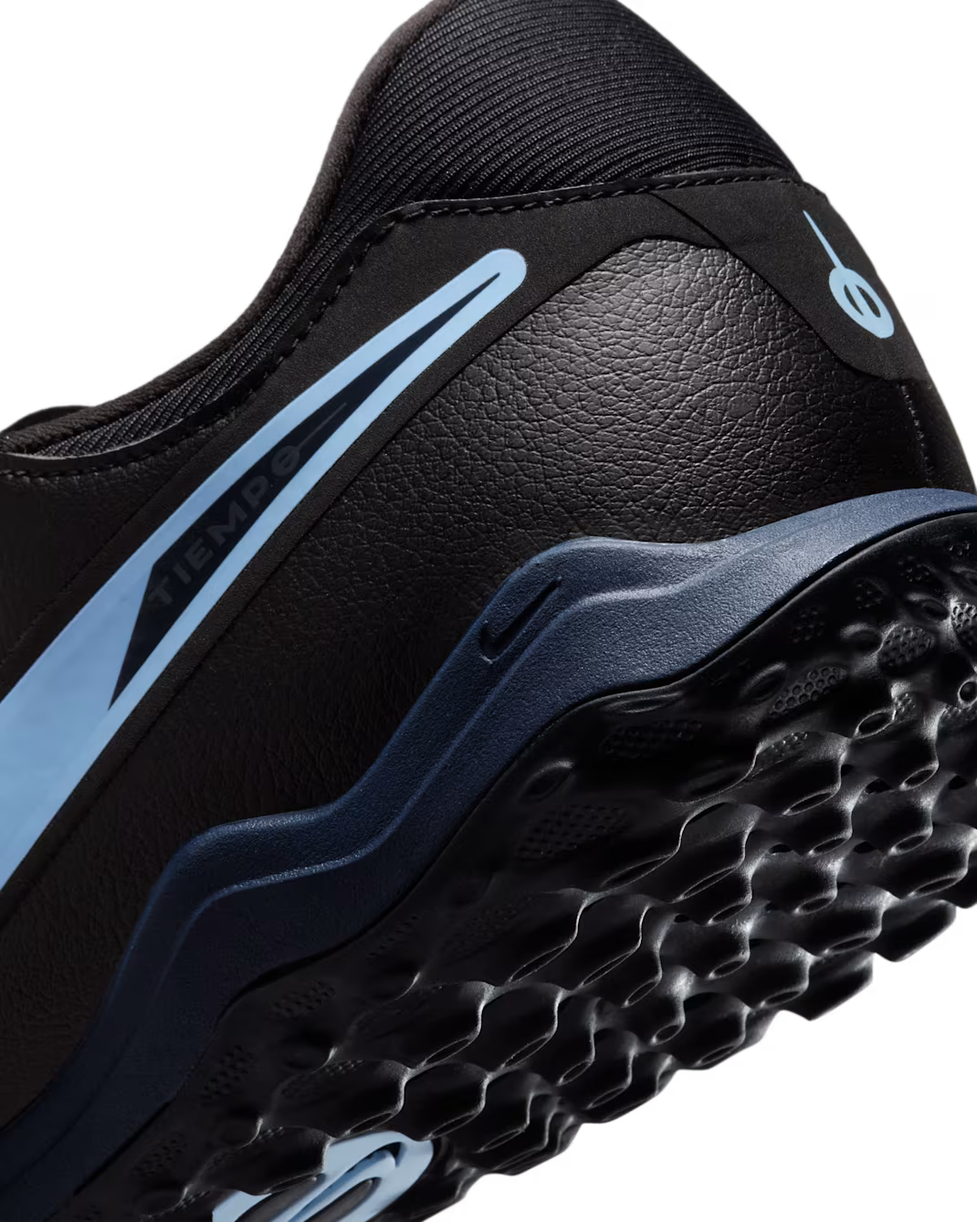 Nike Tiempo Legend 10 Academy Turf Low-Top Football Shoes ( Black/Black )