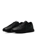 Nike Tiempo Legend 10 Academy Turf Low-Top Football Shoes (Black/Black/Deep Jungle)
