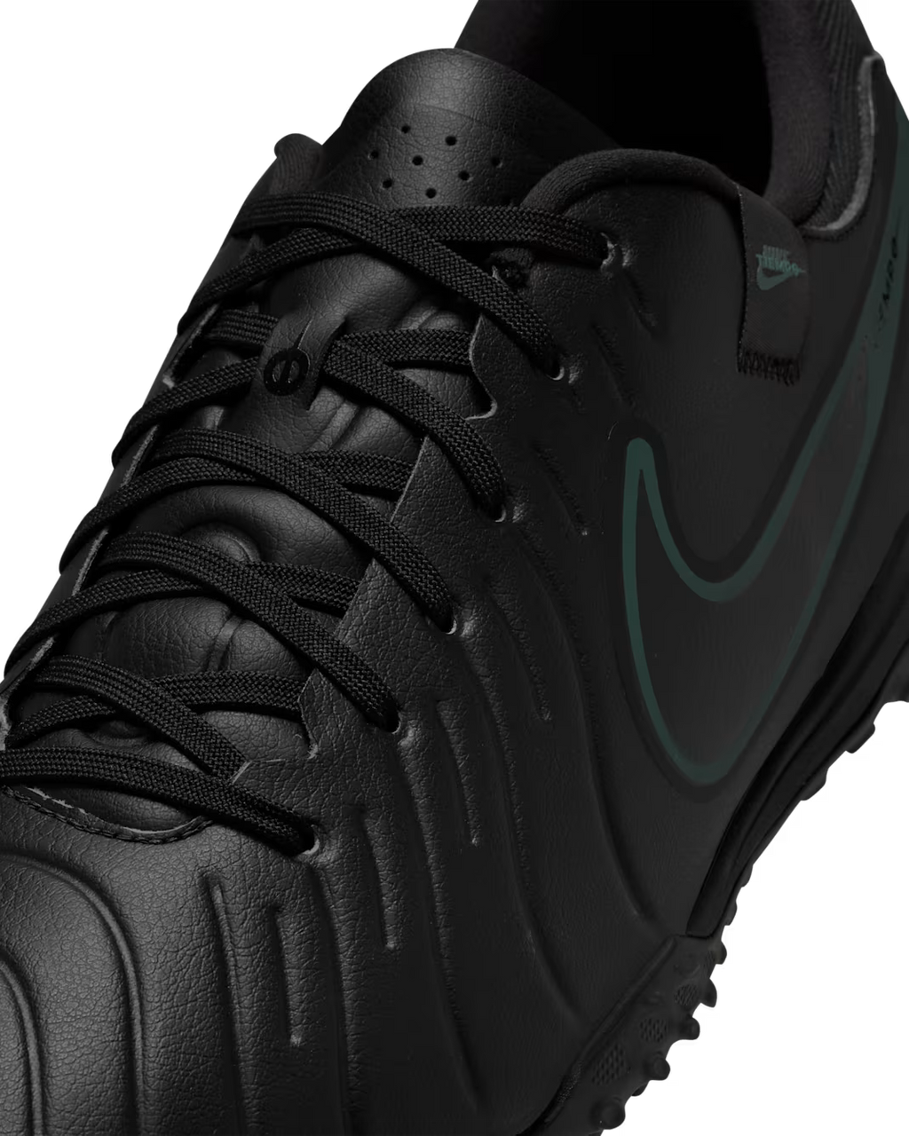 Nike Tiempo Legend 10 Academy Turf Low-Top Football Shoes (Black/Black/Deep Jungle)