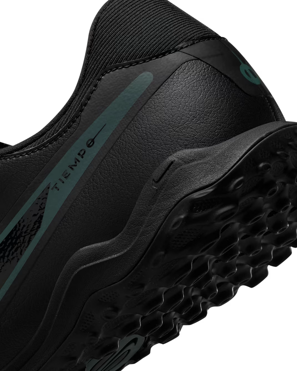 Nike Tiempo Legend 10 Academy Turf Low-Top Football Shoes (Black/Black/Deep Jungle)