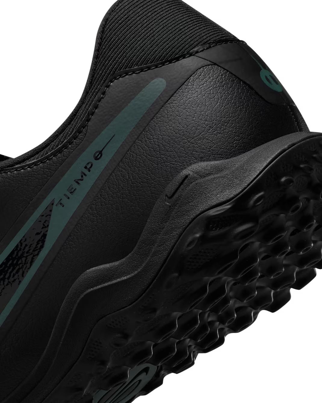 Nike Tiempo Legend 10 Academy Turf Low-Top Football Shoes (Black/Black/Deep Jungle)